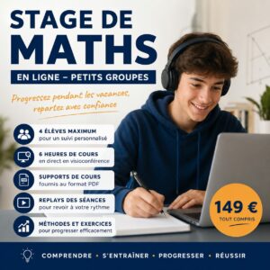 stages de maths vacances